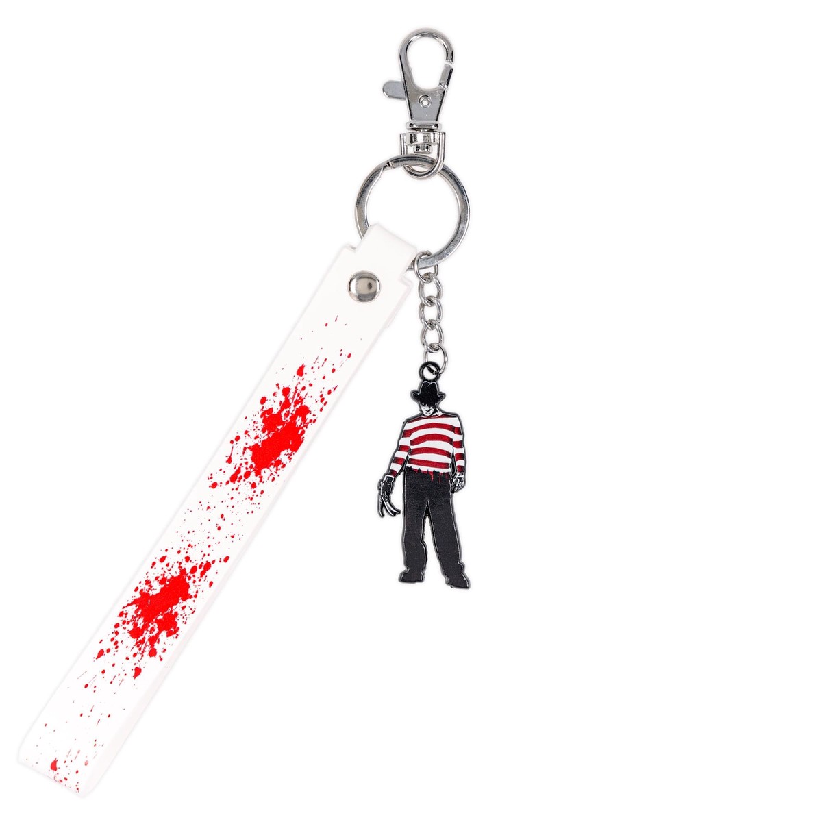 A Nightmare On Elm Street Freddy Krueger Enamel Keychain With Lanyard Strap