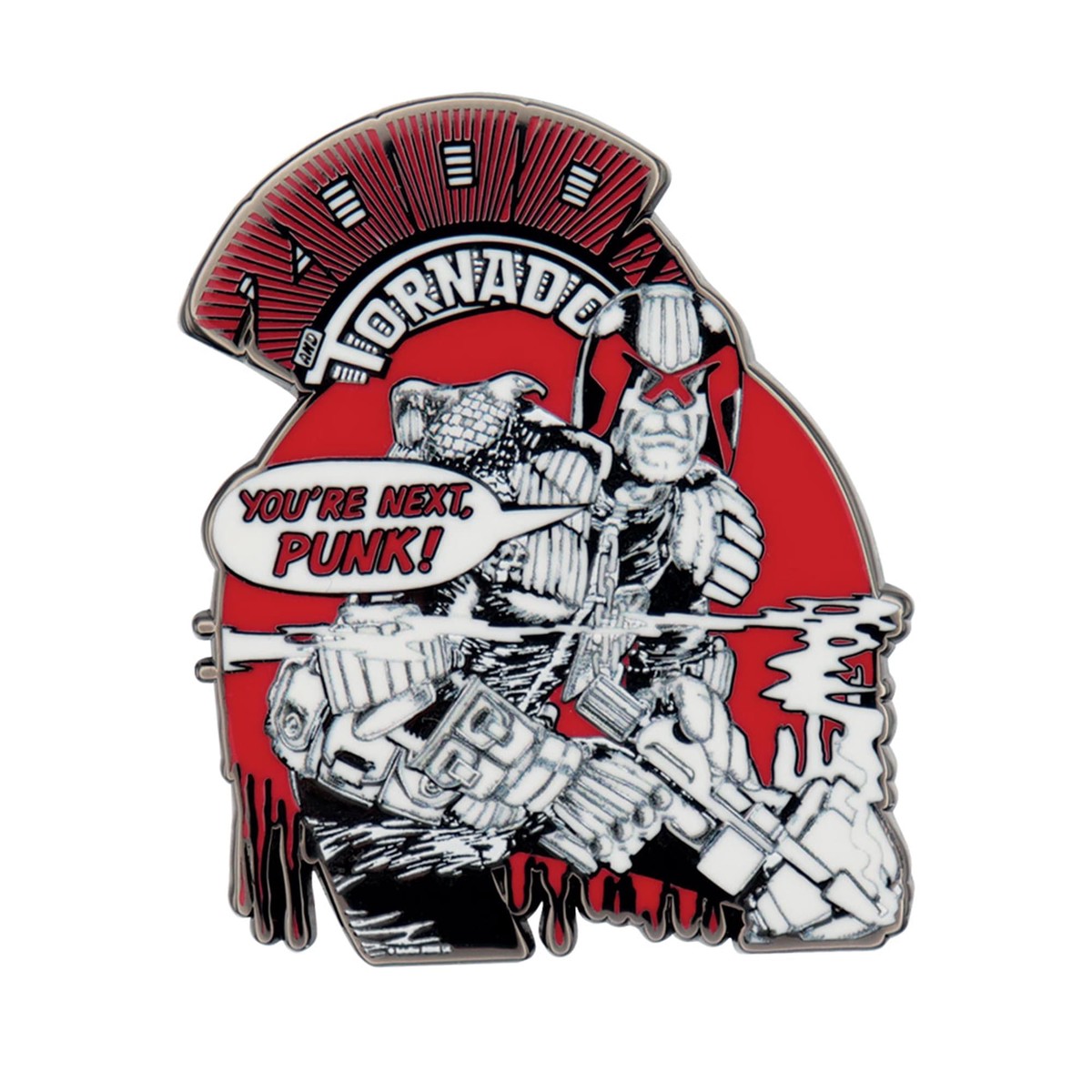 2000 AD Judge Dredd "You're Next Punk" Limited Edition Enamel Pin
