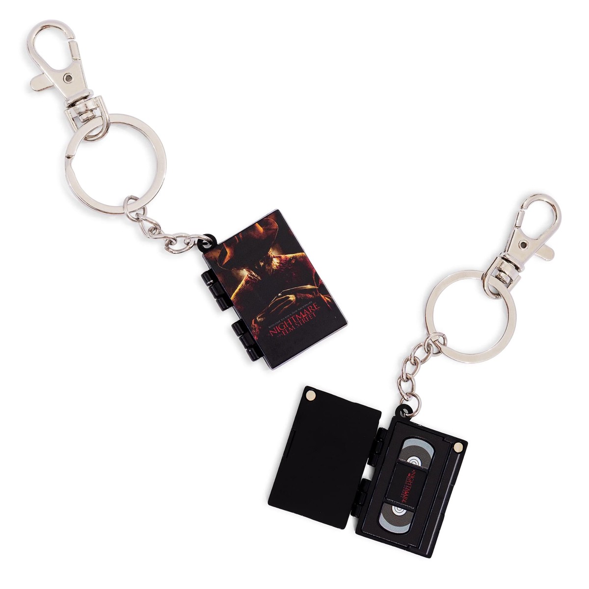 A Nightmare On Elm Street Movie Poster VHS Tape Keychain